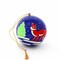 Multi-Color Set of 3 Handcrafted Ornaments with Tassels and Fox Design for Holiday Decorations
